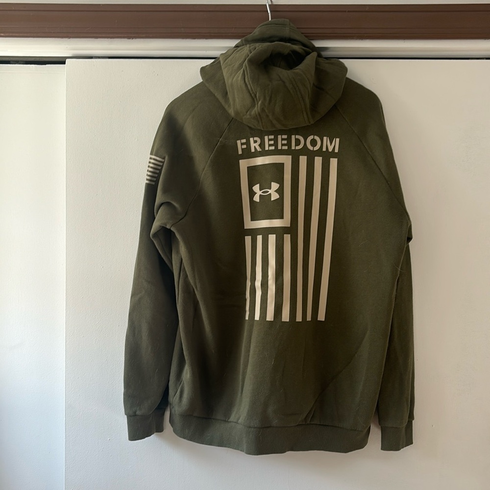 UA Under Armour Green Loose Hoodie Freedom